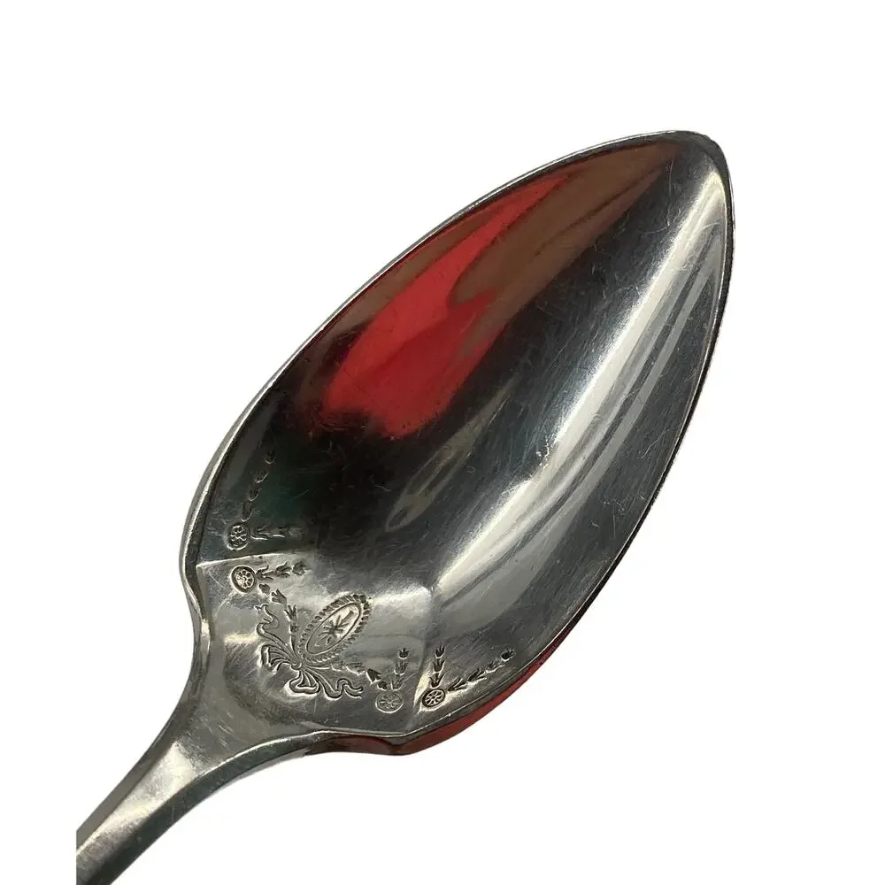 6 oneda community ADAM sugar tea sorbet desert spoons Silverplate monogramed